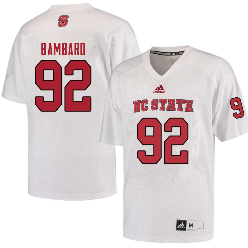 Men #92 Kyle Bambard NC State Wolfpack College Football Jerseys Sale-Red - Click Image to Close